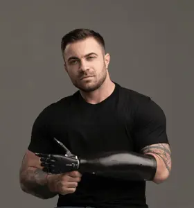 Chris Ruden - Chris Ruden is a record-holding powerlifter, keynote speaker, and disabled model who uses his experiences as an amputee and Type 1 diabetic to inspire and empower others to create a world without limits.
