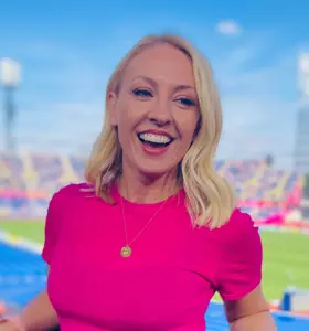 Natalie Pirks - BBC Correspondent bringing clarity, warmth and authority to the biggest sporting moments.