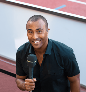 Colin Jackson - Away from the race track (as a trainer of athletes), Colin is one of the forces to reckon with in the speaking industry. Some of his featured topics include overcoming diversity, mental health, goal setting, resilience, and performance, among others.